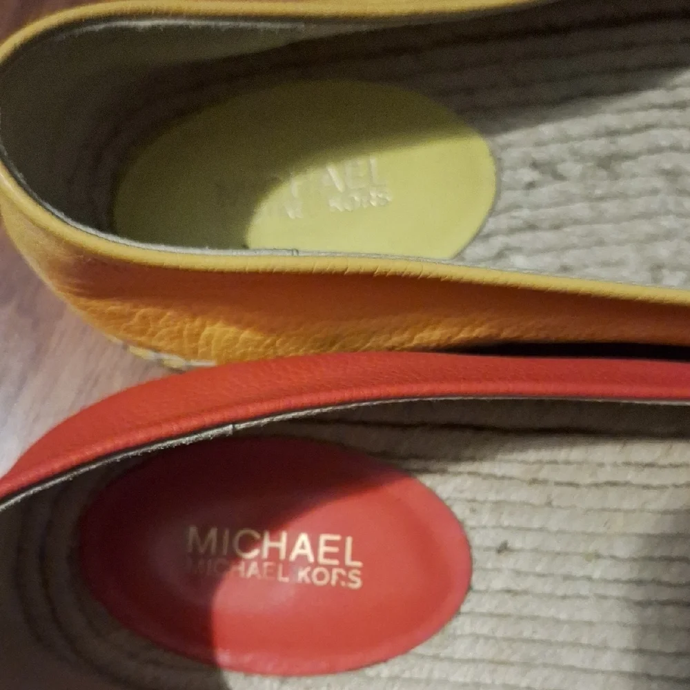 Michael Kors Vibrant Yellow and Orange Espadrilles - Picture 2 of 4